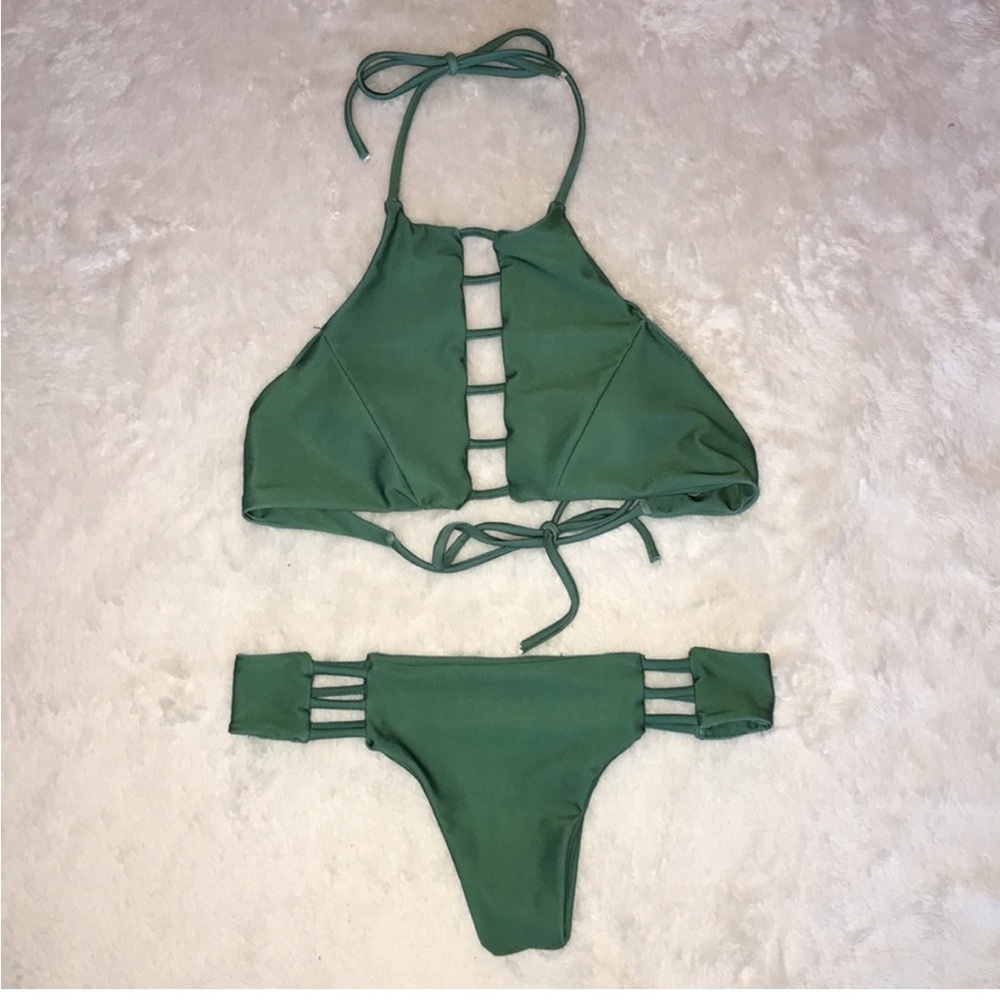 Bikini green size small previously owned